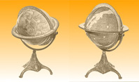 1950年代開発のワタナベ地球儀